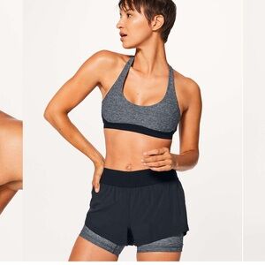 A13. Lululemon Box It Out Bra
Heathered Black / Black